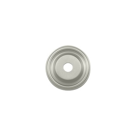 Deltana BPRC100U15 Cabinet Knob Backplate Brushed Nickel, 10PK BPRC100U15-XCP10